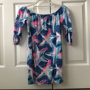 Lilly Pulitzer Girls Off the Shoulder Dress
